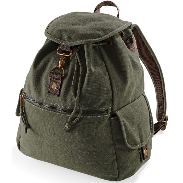 Quadra Vintage Canvas Backpack Thumbnail