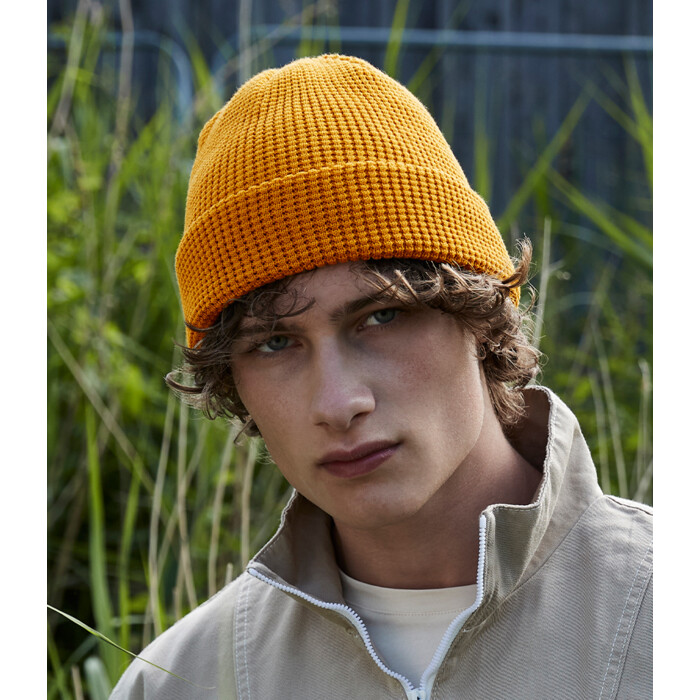 Beechfield Organic Cotton Waffle Beanie Thumbnail
