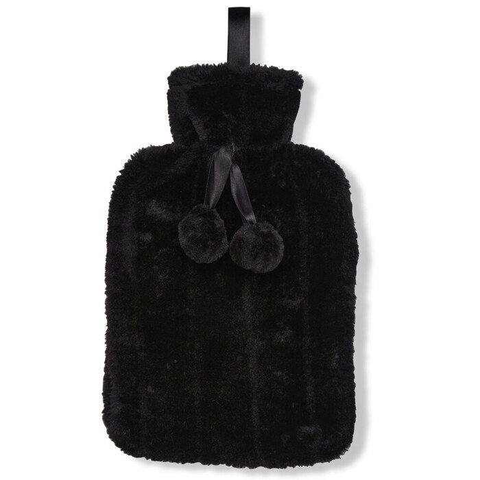 Luxury classic faux fur hot water bottle and cover Thumbnail
