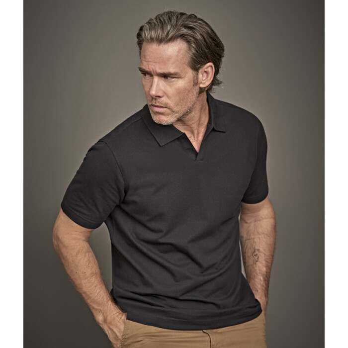 Tee Jays Luxury Stretch V Neck Polo Shirt Thumbnail