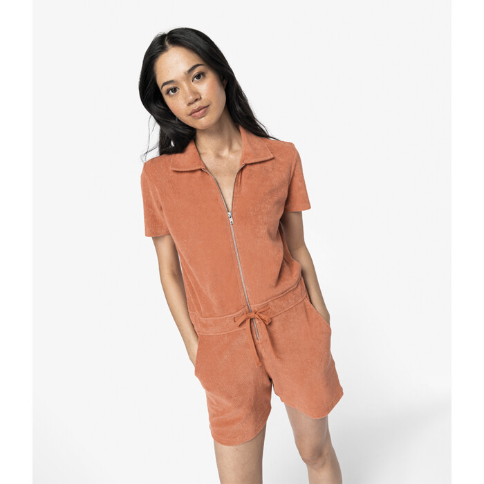 Native Spirit Ladies Terry Towel Short Overall Thumbnail