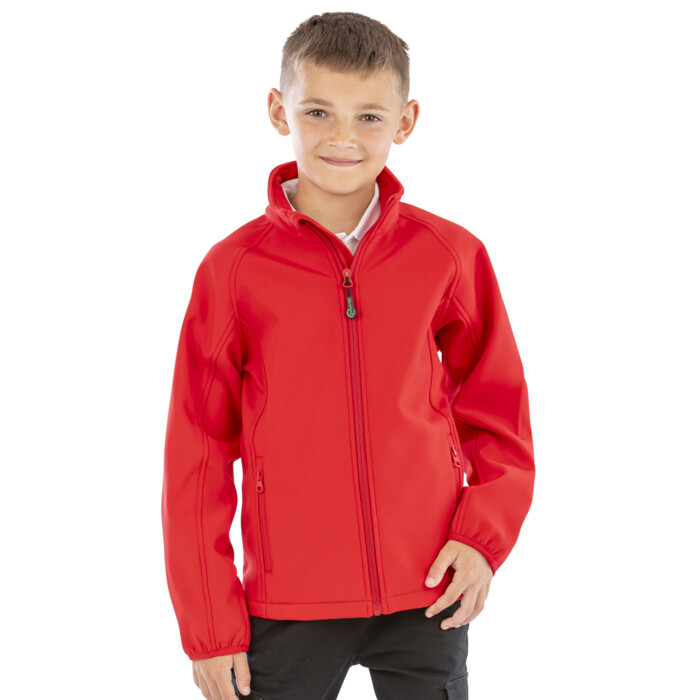 Result Recycled Kids Two Layer Printable Soft Shell Jacket Thumbnail