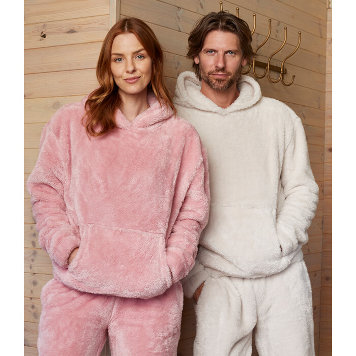 Brand Lab Unisex Fluffy Fleece Hoodie Thumbnail