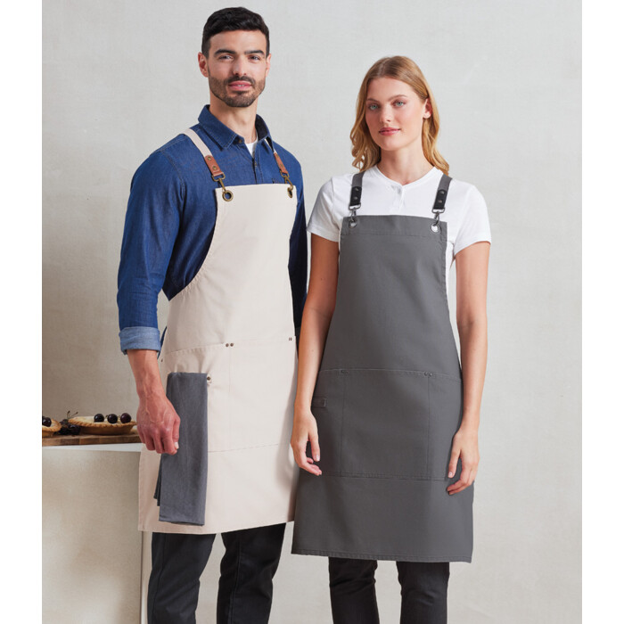 Premier Clip 'n' Clasp Cross Back Bib Apron Thumbnail