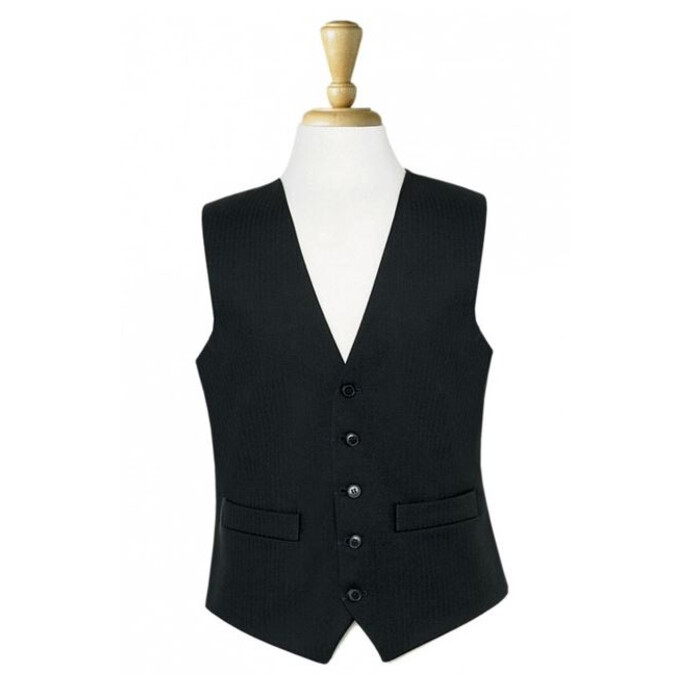 Black Herringbone Waistcoat Thumbnail