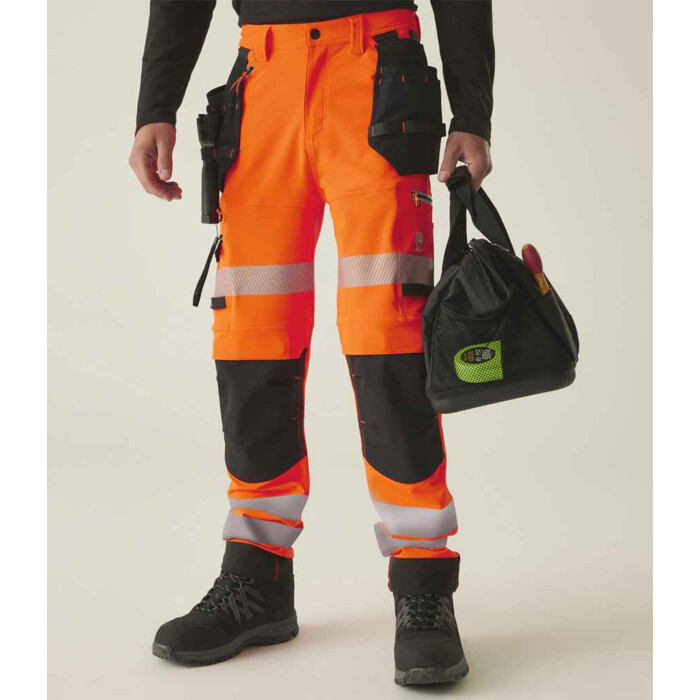 Regatta High Visibility Infiltrate Stretch Holster Trousers Thumbnail