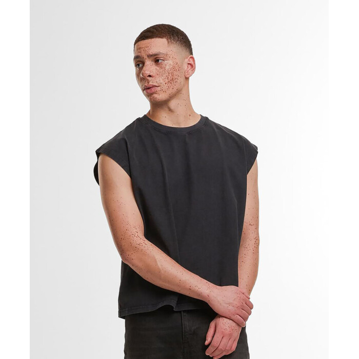 Vintage cropped heavy sleeveless tee Thumbnail