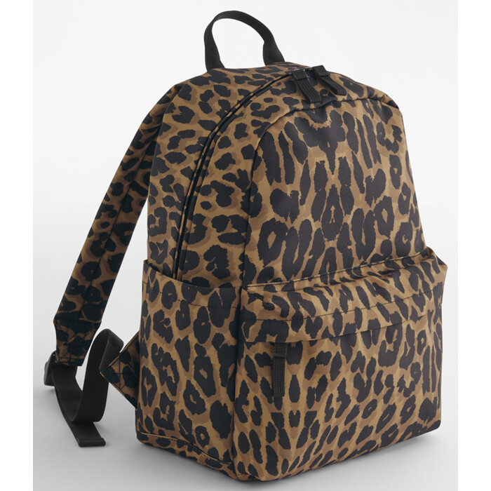 BagBase Leopard Print Mini Backpack Thumbnail