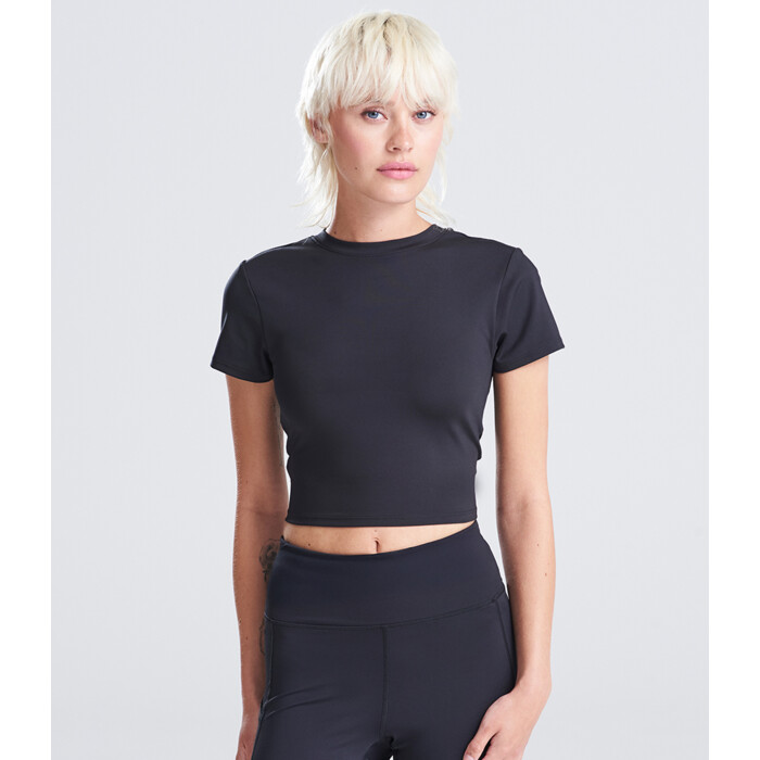 AWDis Ladies Cool Recycled Cropped T-Shirt Thumbnail