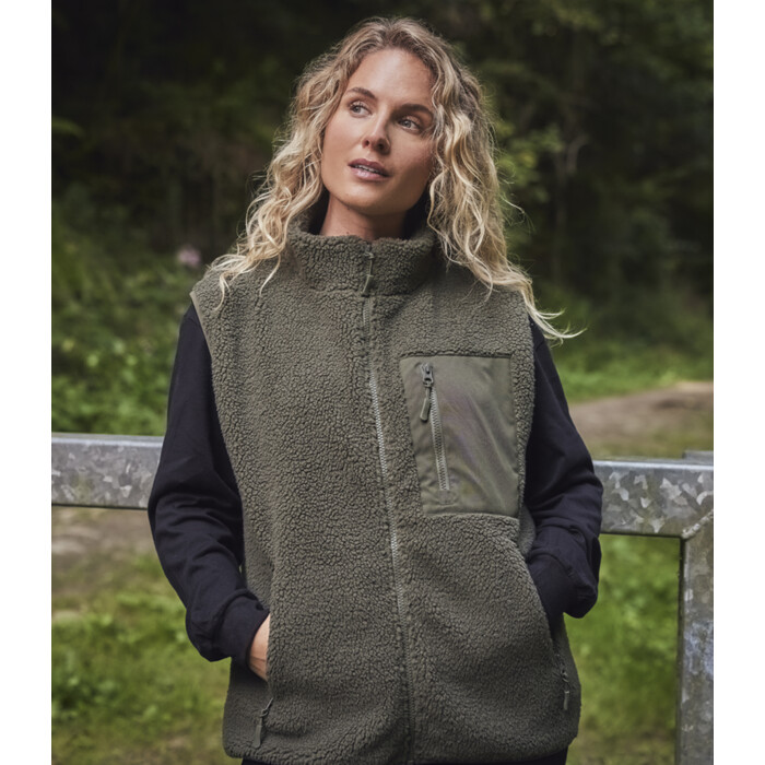Ravine Unisex Borg Fleece Gilet Thumbnail