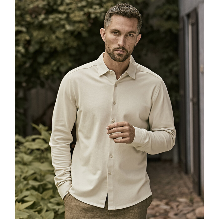 Tee Jays Luxury Organic Stretch Long Sleeve Shirt Thumbnail