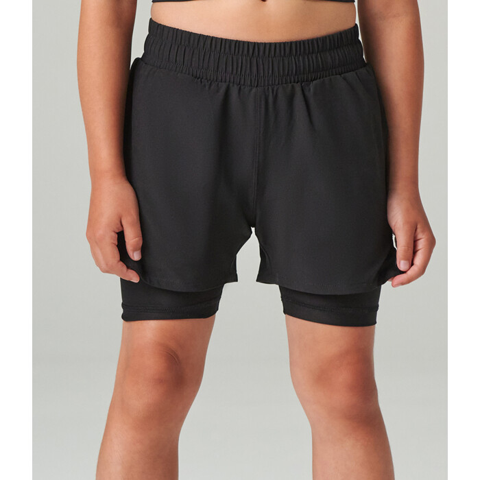 Tombo Kids Double Layer Sports Shorts Thumbnail