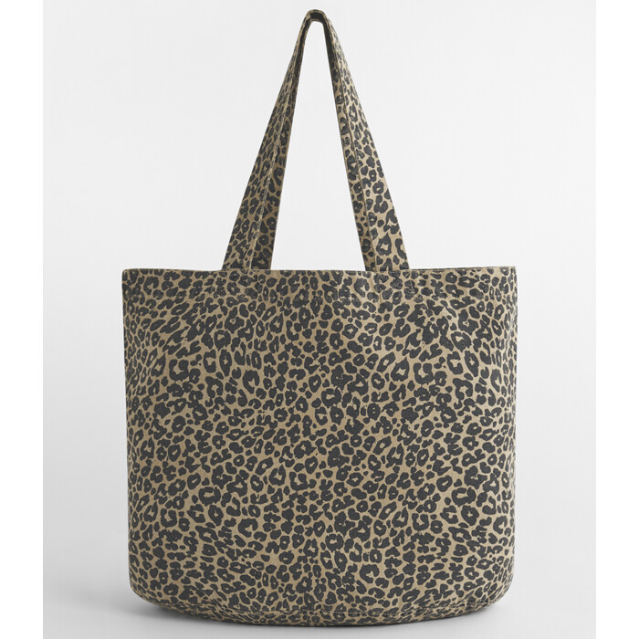 Westford Mill Leopard Print Canvas Shopper Thumbnail