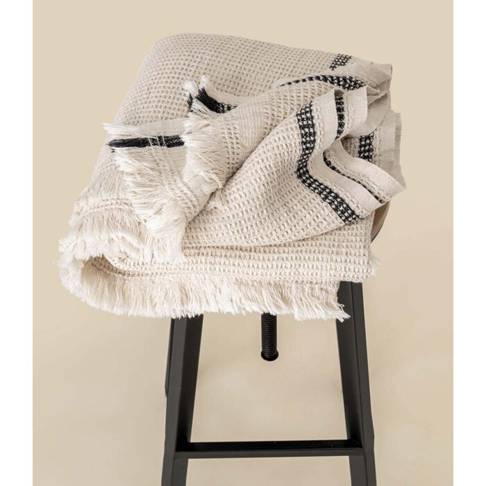 Spasso Honeycomb Striped Plaid Fouta Thumbnail