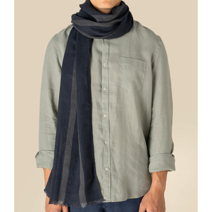 Spasso Twill Striped Scarf Thumbnail