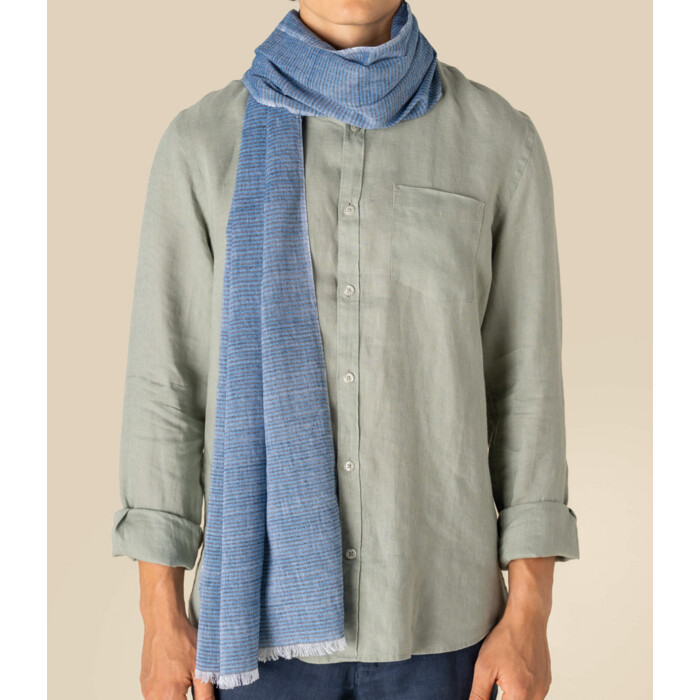 Spasso Blue Lines Scarf Thumbnail