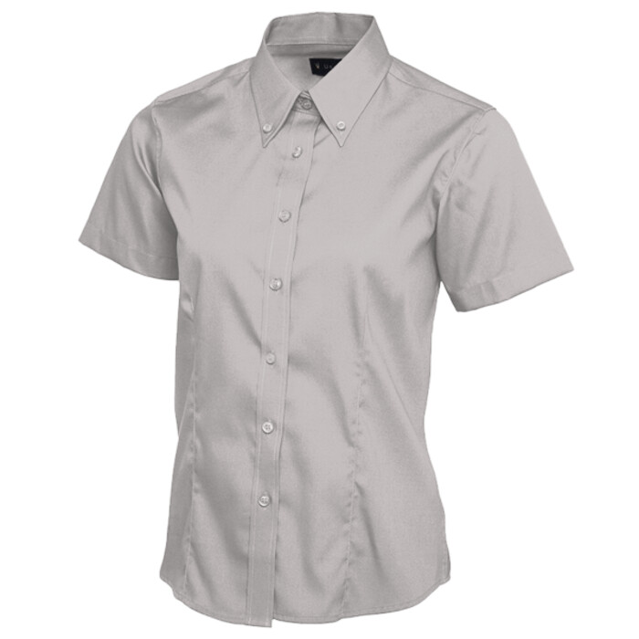 Ladies Pinpoint Oxford Half Sleeve Shirt Thumbnail
