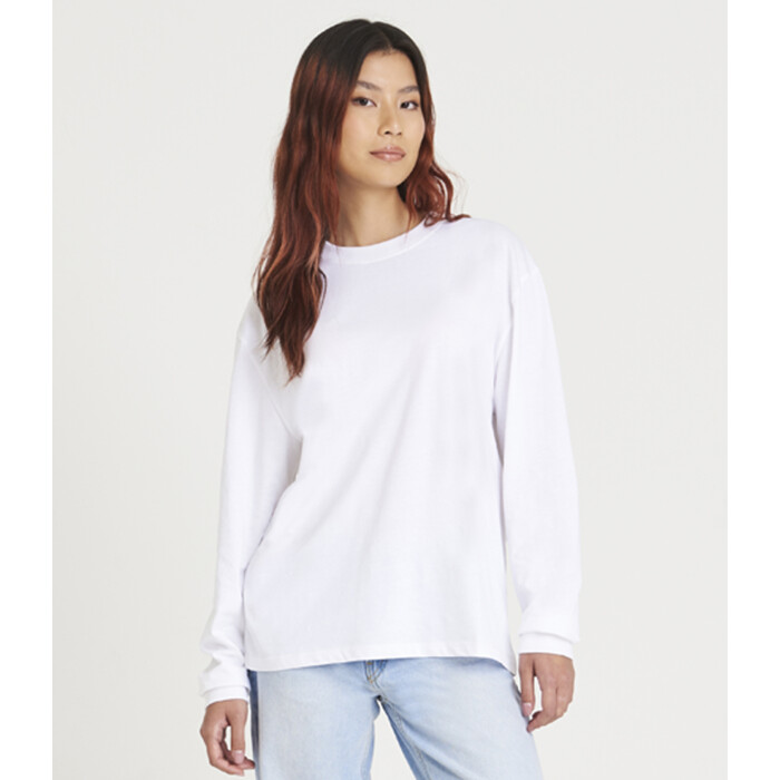 AWDis Unisex Oversize 100 Long Sleeve T-Shirt Thumbnail