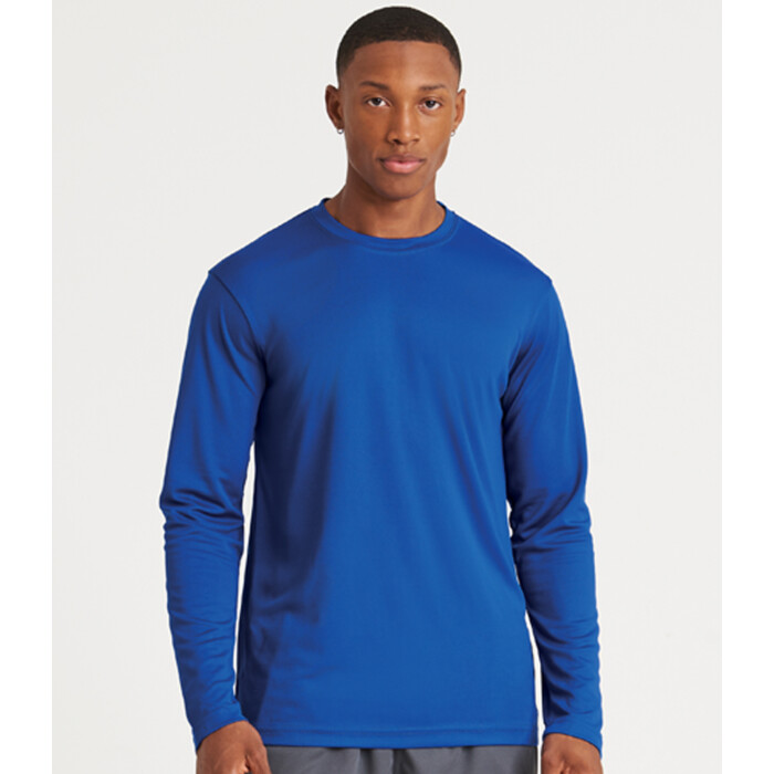 AWDis Cool Long Sleeve Wicking T-Shirt with Optional Personalisation (Transfer) Thumbnail