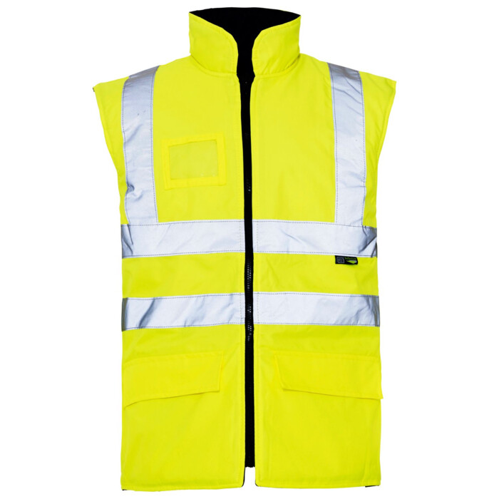 Supertouch Hi Vis Yellow Interactive Bodywarner Thumbnail