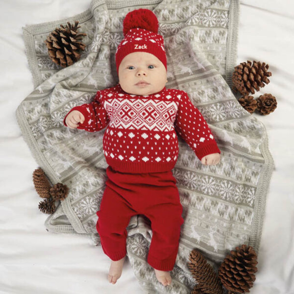 Personalised 3 Piece Fairisle Baby Set Thumbnail