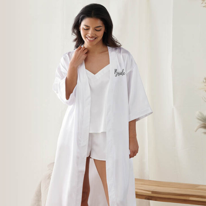 Bridal Party Satin Robe Thumbnail