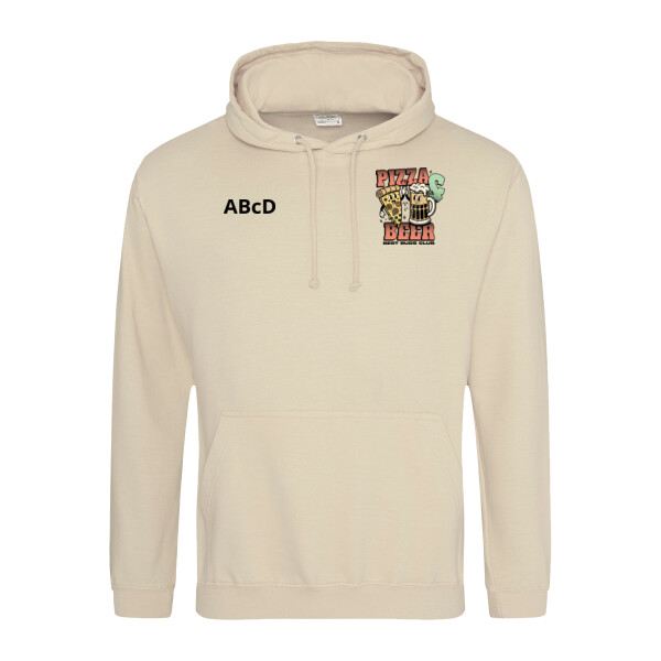 Pizza & Beer (Best Buds) Personalised Hoodie Thumbnail