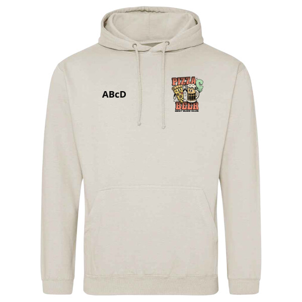 Pizza & Beer (Best Buds) Personalised Hoodie Thumbnail