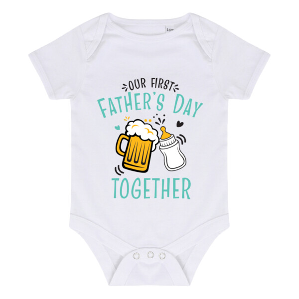 Our First Fathers Day Baby Bodysuit Thumbnail