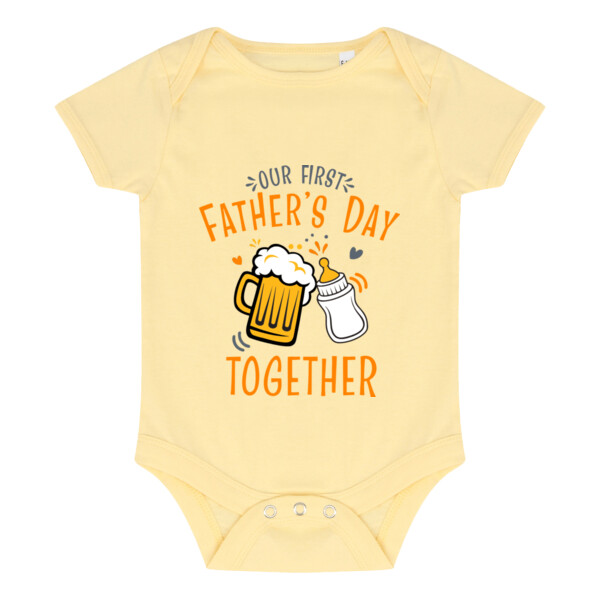 Our First Fathers Day Baby Bodysuit Thumbnail