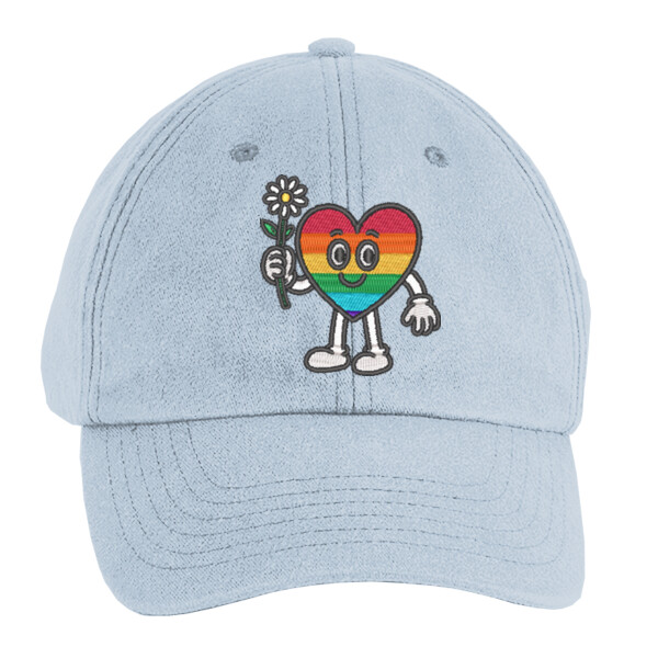 Rainbow Heart Baseball Cap Thumbnail
